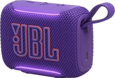JBL Go 5 - Draadloze Bluetooth Mini Speaker – Voor Onderweg en Thuis – Sfeerverlichting - Draadloos Muziek Box – Boxje - 10 uur - IP68 - Waterdicht - Paars
