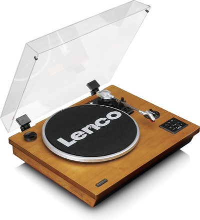 Lenco Platenspeler met Bluetooth - Ingebouwde Speakers - Auto-stop - LS-55WA - Hout