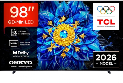 TCL 98T8D - 98 inch - 4K QD-MiniLED - 2026 - Smart TV