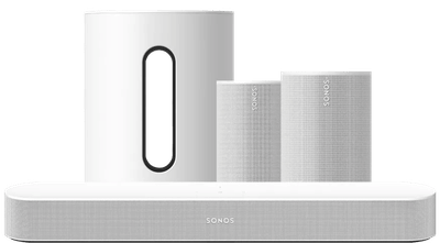 Sonos Beam Gen 2 Wit + Era 100 SL Home Cinema Set Wit