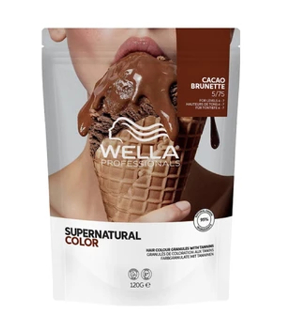 Wella Professionals Supernatural Color 5/75 Cacao Brunette Professionele haarkleuring 120 g