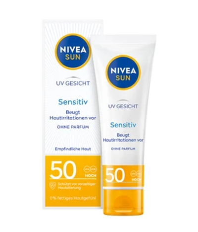 NIVEA SUN UV Gesicht Sensitiv LSF 50 Zonnecrème 50 ml