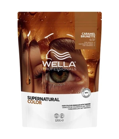Wella Professionals Supernatural Color 6/37 Caramel Brunette Professionele haarkleuring 120 g