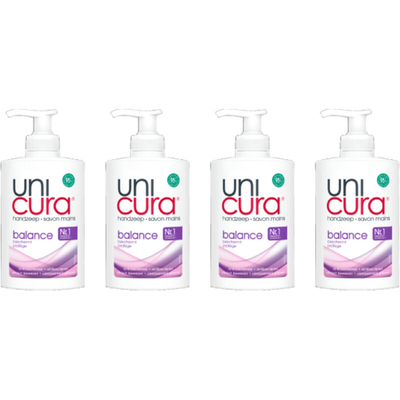 Unicura Balans antibacterieel handzeep 4-pack Vloeibare zeep 4 stuks