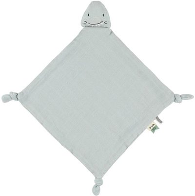 Trixie Baby Knuffeldoekje Mr. Shark – 0m+ – Met fopspeenlus – Biologisch Katoen