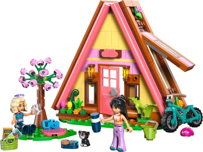 LEGO® Friends Glampinghut in de Natuur - Fantasierijke Bouwset voor Kinderen Vanaf 6 Jaar - Hut met 2 Minipoppetjes en Speelgoedkat - Cadeautip voor Natuurliefhebbers, Meisjes en Jongens - 42682