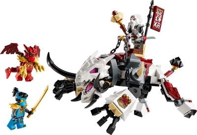 LEGO® NINJAGO® Zilvar en Grimtak het Drakenbeest - Bouwset voor Kinderen - Drakenactiefiguur met 3 Minifiguren - Creatieve Cadeautip voor Jongens en Meisjes Vanaf 7 Jaar - 71863