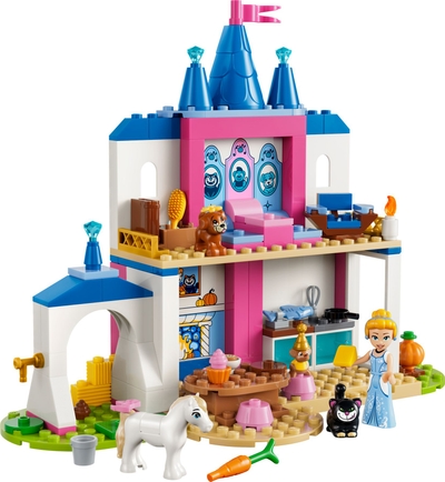 LEGO® ǀ Disney Princess Assepoesters Kasteel met Dierenvriendjes - Bouwspeelgoed voor Kinderen met Assepoester en 4 Dieren - 43283