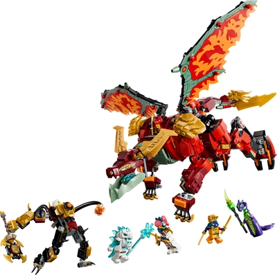 LEGO® NINJAGO® Wyldfyre's Transformerende Drakenmecha - Bouwspeelgoed voor Kinderen Vanaf 9 Jaar - Actiefiguren uit de TV-Serie - Fantasierijke Cadeautip voor Jongens en Meisjes - 71868