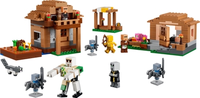 LEGO® Minecraft® Oproeper Dorpsaanval Speelset voor Kinderen - Bouwset met 11 Figuren, Waaronder Dorpelingen en een IJzergolem - Cadeautip voor Jongens en Meisjes Vanaf 9 Jaar - 21596