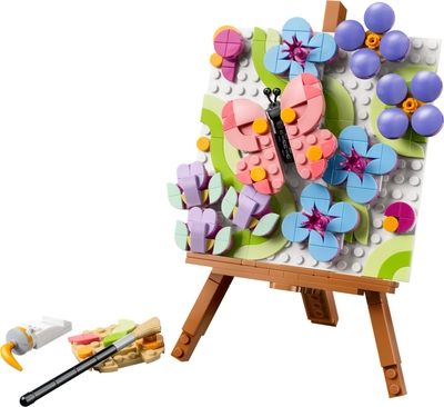 LEGO® Creator 3in1 Bloemenschilderij - Bouwset voor Creatieve Kinderen, Maak een Schilderij, Fotolijstje of Schets met een Flamingo - Cadeau voor Meisjes en Jongens Vanaf 8 Jaar - 31390