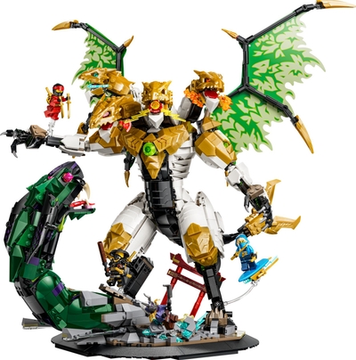 LEGO® NINJAGO® Ultra Drakenstrijd - Bouwspeelgoed voor Kinderen Vanaf 12 Jaar - Verstelbare Drakenfiguur - Creatieve Cadeautip voor Tienerjongens en -Meisjes - 71872