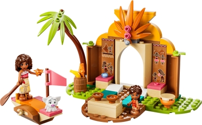 LEGO® ǀ Disney Vaiana Dorpshuis en Boot - Vaiana Bouwspeelgoed met Simea en Pua Personages voor Fantasierijk Speelplezier - Cadeautip voor Kinderen Vanaf 4 Jaar - 43282