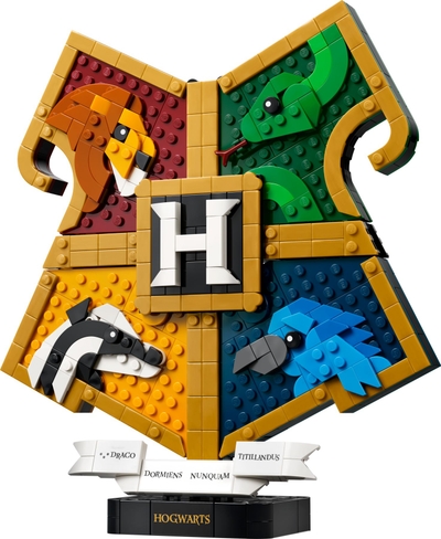 LEGO® Harry Potter™ Zweinstein™ Afdelingswapen Bouwspeelgoed - Displaymodel met Standaard - Ontdek Verborgen Voorwerpen - Harry Potter Cadeau voor Kinderen en Fans Vanaf 12 Jaar - 76462