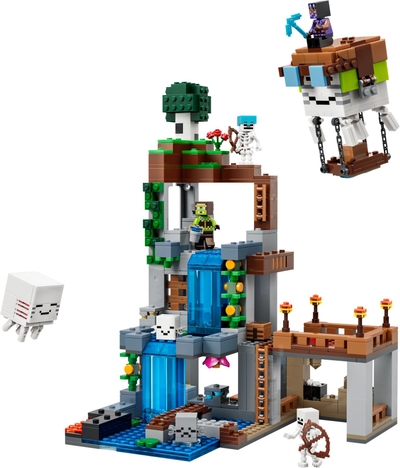 LEGO® Minecraft® Ghast-Huis - Fantasierijk Speelgoed voor Kinderen - Bouwset met Ghast- en Skeletfiguren - Bureaudecoratie - Cadeautip voor Jongens en Meisjes Vanaf 9 Jaar - 21597