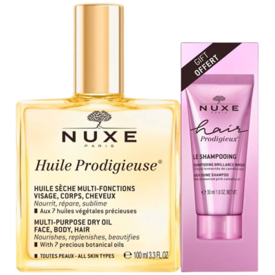 Nuxe Huile Prodigieuse + Hair Prodigieux High Shine Shampoo | 100 + 30 ml PROMO