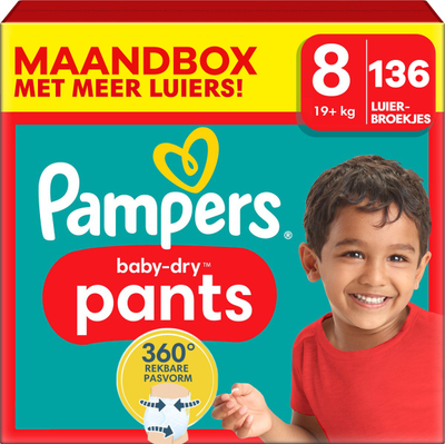 Pampers Baby Dry Pants  luierbroekjes maat 8 - 136 stuks