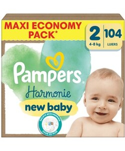 Pampers Harmonie  luiers maat 2 - 104 stuks