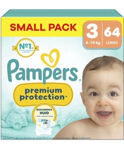 Pampers Premium Protection  luiers maat 3 - 64 stuks