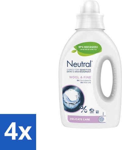 Neutral Parfumvrij & Vloeibaar wasmiddel  - 20 wasbeurten