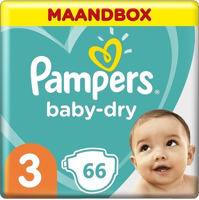 Pampers Baby Dry  luiers maat 3 - 66 stuks