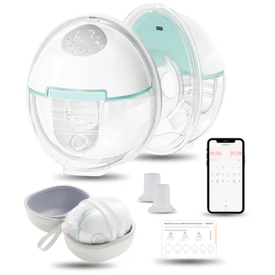 Youha Evera Dubbele Borstkolf - Handsfree Elektrische Borstkolf - Draadloos - 6 Standen - App & LED-Scherm - 17, 19, 21 en 24mm schildmaten - Inclusief Tepelmeter