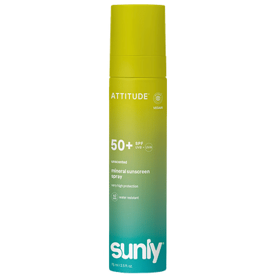 Attitude Sunly Minerale Zonnebrandspray SPF50+ - 75ml
