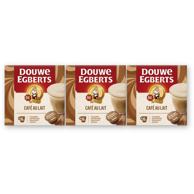 Douwe Egberts Dolce gusto café au lait 3-pack Dolce Gusto compatible koffiecups 3 stuks