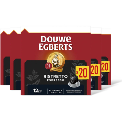 Douwe Egberts Espresso ristretto capsules 5-pack Nespresso compatible koffiecups 5 stuks