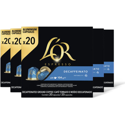 L'OR Espresso decaffeinato capsules 5-pack Nespresso compatible koffiecups 5 stuks