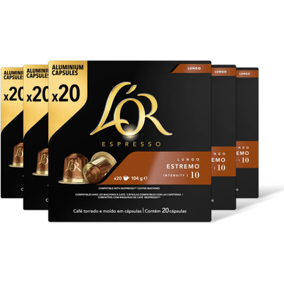 L'OR Espresso lungo estremo capsules 5-pack Nespresso compatible koffiecups 5 stuks