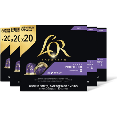 L'OR Espresso lungo profondo capsules 5-pack Nespresso compatible koffiecups 5 stuks