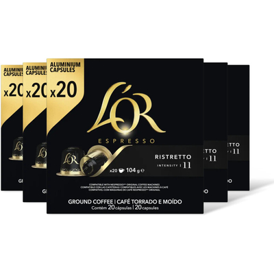 L'OR Espresso ristretto capsules 5-pack Nespresso compatible koffiecups 5 stuks