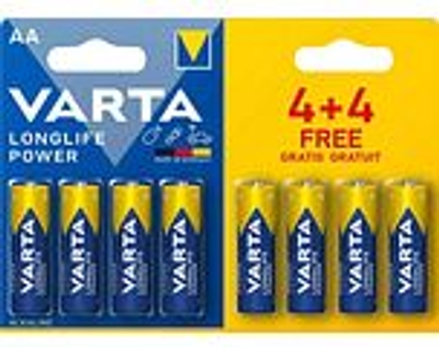 Varta Longlife Power AA Batterijen 8ST