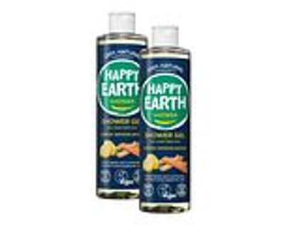 Happy Earth 100% Natural Shower Gel 3in1 Lemon Sandalwood Duoverpakking 2x300 ml