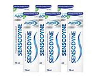Sensodyne Rapid Relief Whitening Tandpasta Multiverpakking 6x75 ml