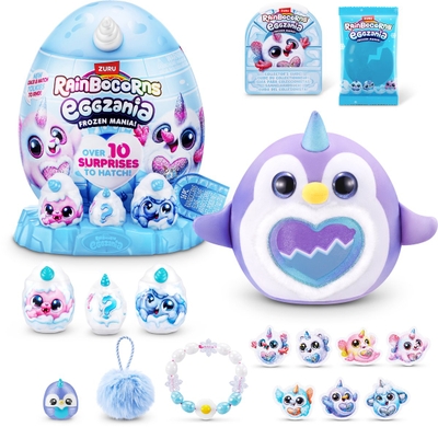 ZURU Rainbocorns Eggzania Frozen Mania Verrassingsei - 10+ cadeaus - 3+ jaar