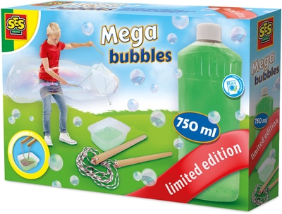 SES Creative Mega bubbles - Bellenblaas Navulling - Vloeistof - Goed Uitwasbaar - Voor Kinderen Vanaf 5 Jaar - 750 ml