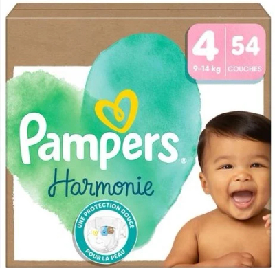 Pampers Harmonie  luiers maat 4 - 54 stuks
