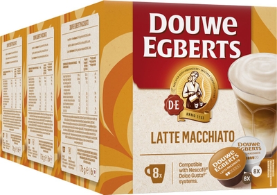 Douwe Egberts Latte Macchiato Dolce Gusto Koffiecups - 3 x 8 + 8 stuks