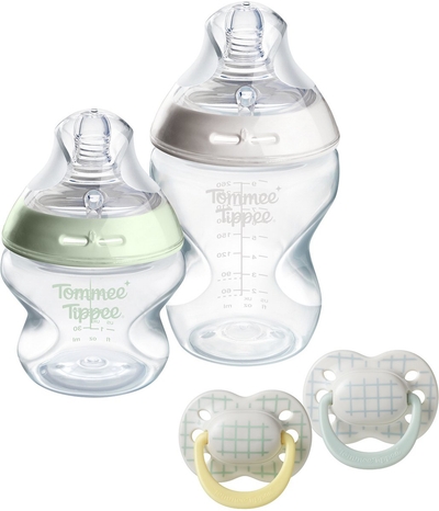 Tommee Tippee Geschenkset met Natural Start babyflessen en fopspenen