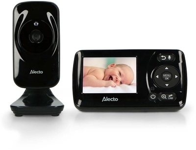Alecto Babyfoon met Camera - DVM71BLACK - Nieuwe versie - Nachtzicht - Energiebesparend en uitbreidbaar - Zwart
