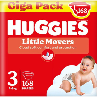 Huggies Little Movers  luiers maat 3 - 168 stuks