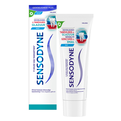 6x Sensodyne Tandpasta Gevoeligheid Tandvlees & Glazuur 75 ml