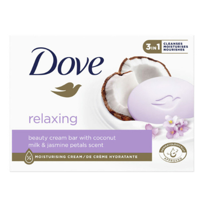 6x Dove Handzeep Bar Coconut Milk & Jasmine 90 gr