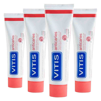 4x Vitis Tandpasta Anticaries 75 ml