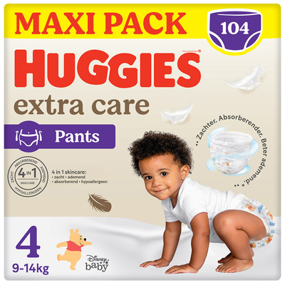 Huggies Extra Care  luiers maat 4 - 104 stuks
