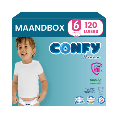 Confy  luiers maat 6 - 120 stuks