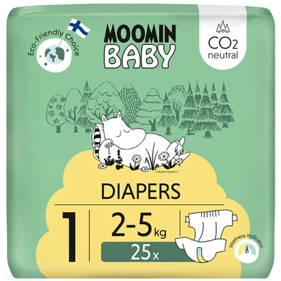 Moomin Baby  luiers maat 1 - 25 stuks