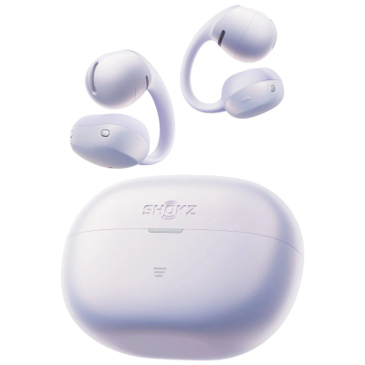 Shokz OpenDots Air Open-ear Clip-on Oortjes – Draadloze Oordopjes – Paars